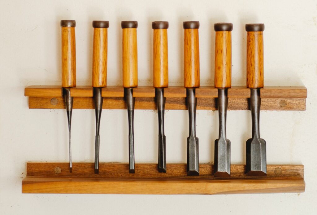 sharpened chisels