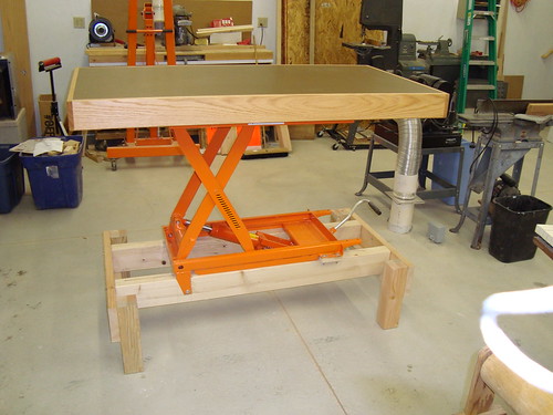 custom size woodworking assembly table